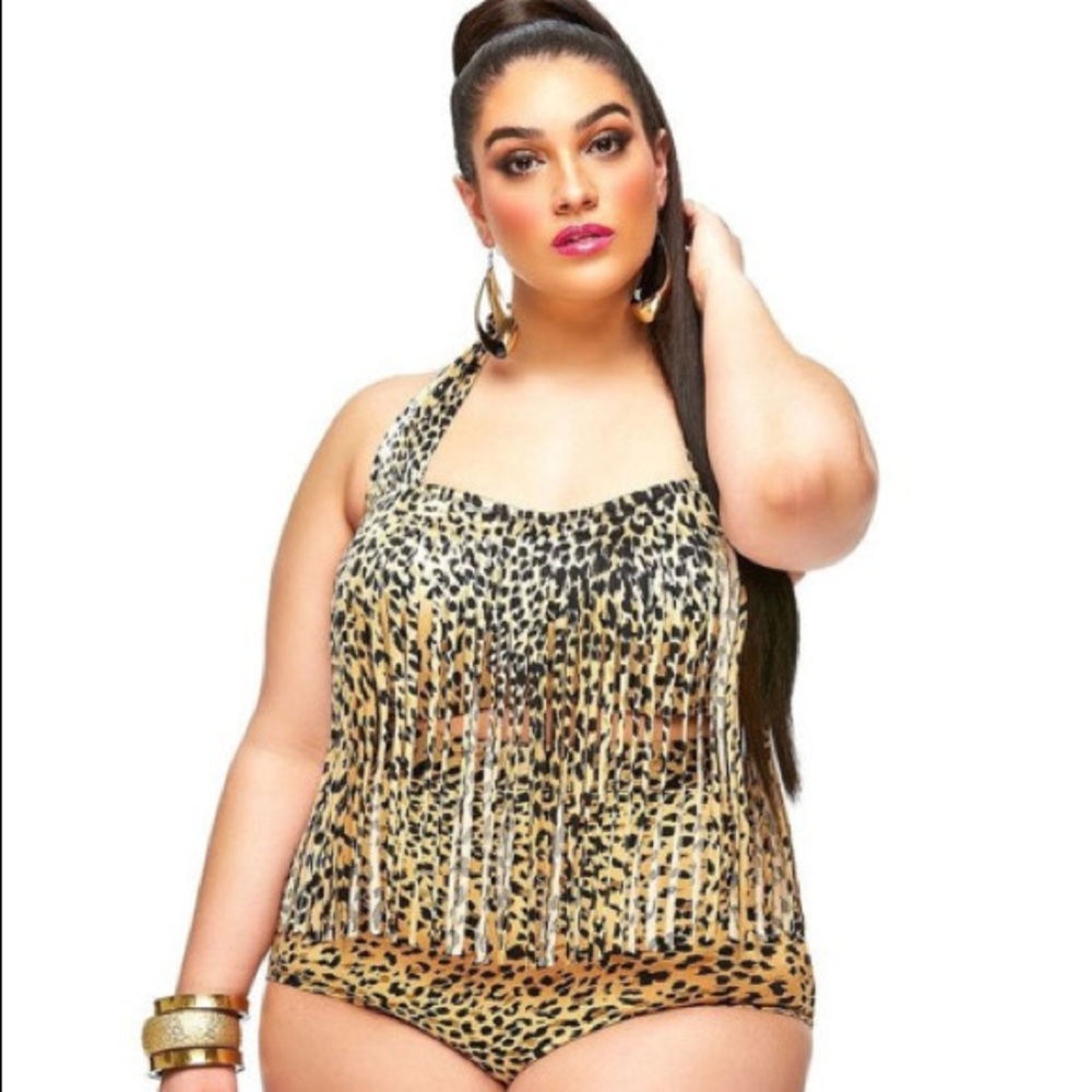 Leopard Jamie Fringe Bikini